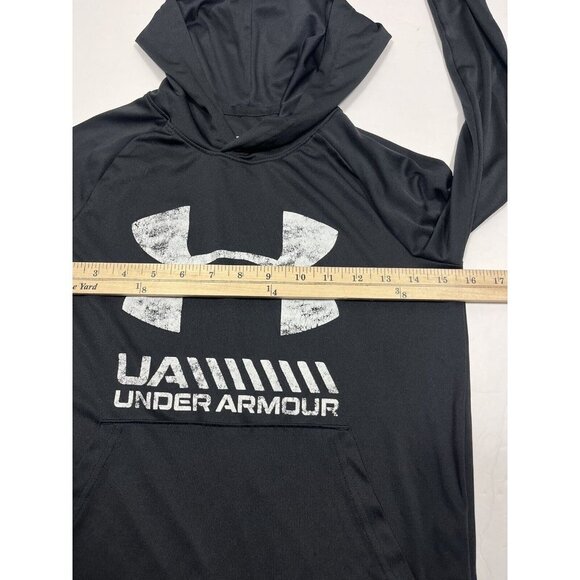 Under Armour Shirt Boys Medium Black Hoodie Youth - Picture 8 of 10